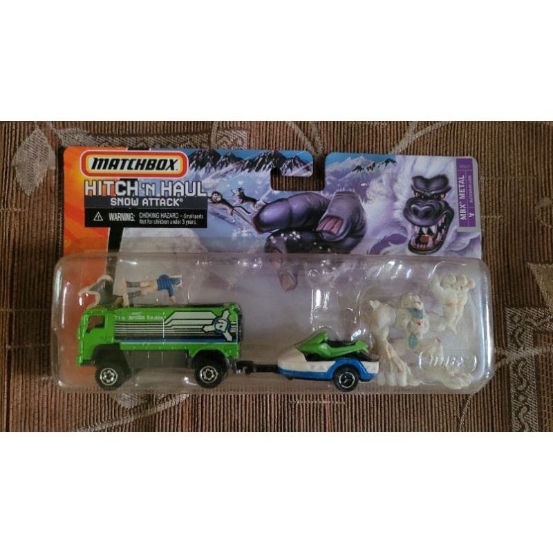 matchbox hitch n haul snow attack