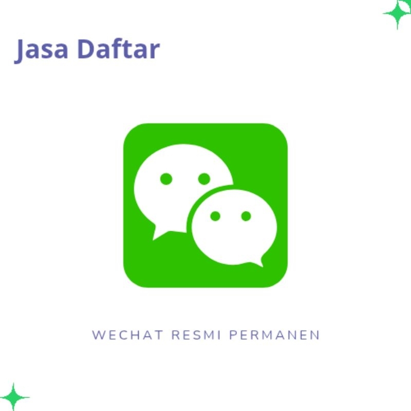 Daftar / Buat Akun Wechat 100% Resmi Permanen