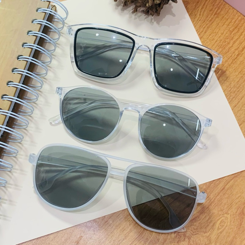 kacamata hitam fashion sun glasses frame kacamata bening transparan