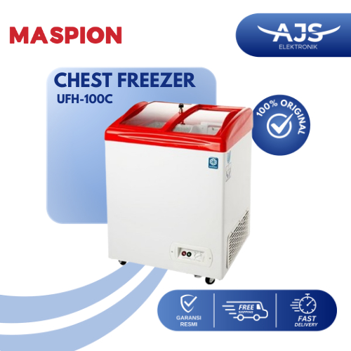 MASPION BY UCHIDA UFH-100C CHEST FREEZER BOX SLIDING 100 LITER
