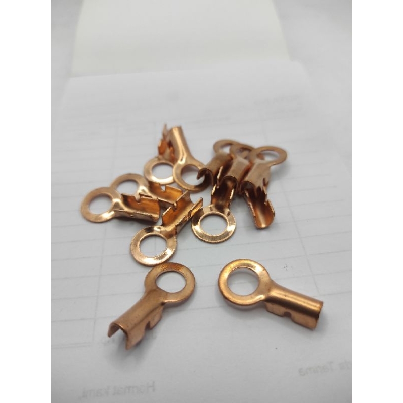 Skun Sekun aki Bulat Tembaga m8 baut 12 Asli 100% / Skun Aki Tembaga Murni 100% M8 Baut 12