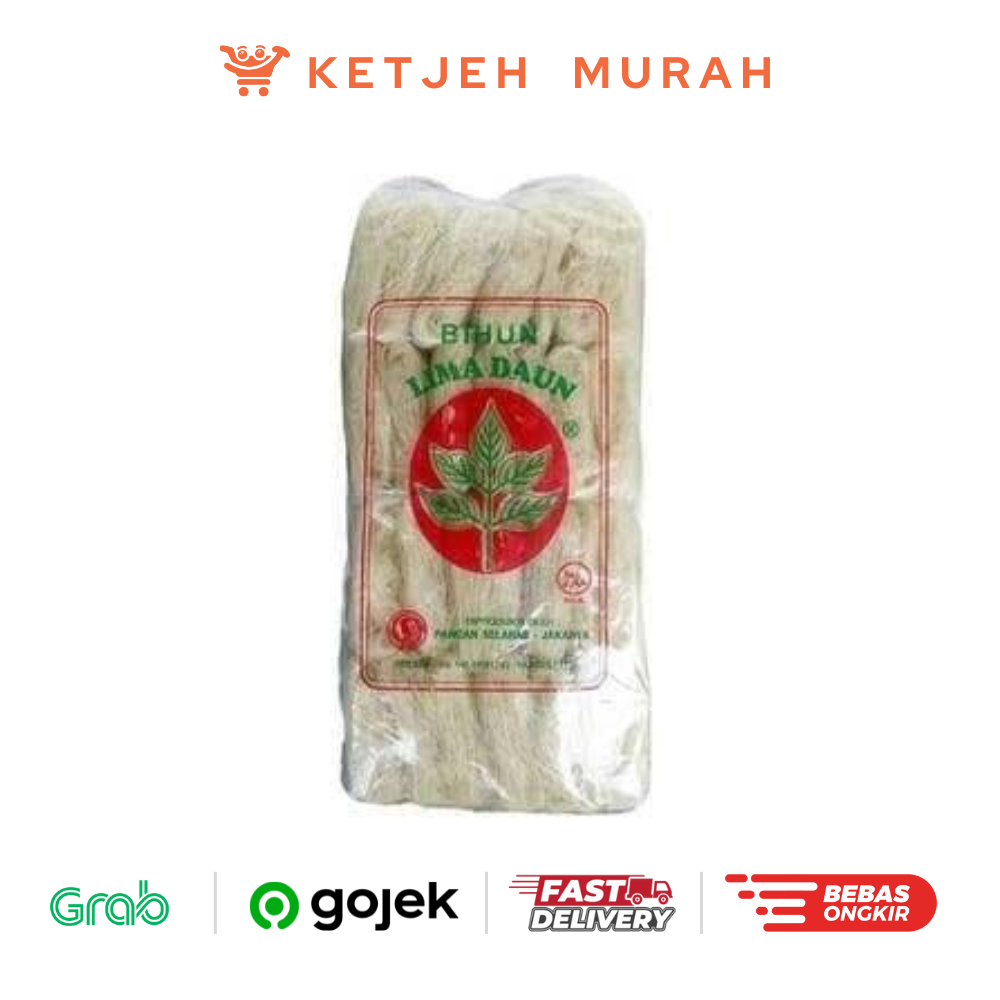 

Bihun Cap Lima Daun 1 Bal isi 4 Pak