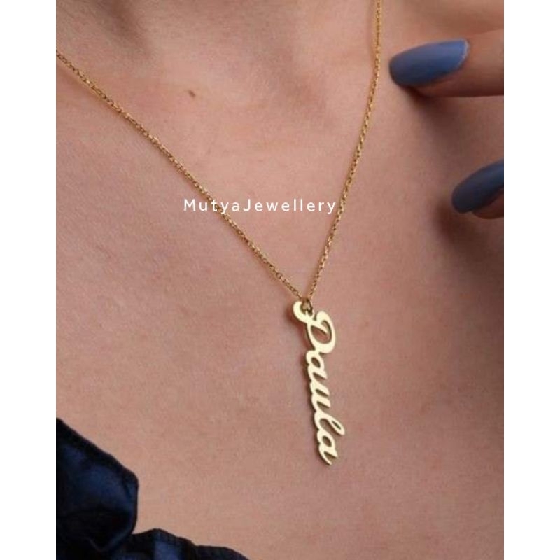 Kalung Nama Sendiri / Kalung Ukir Nama Model Terbaru