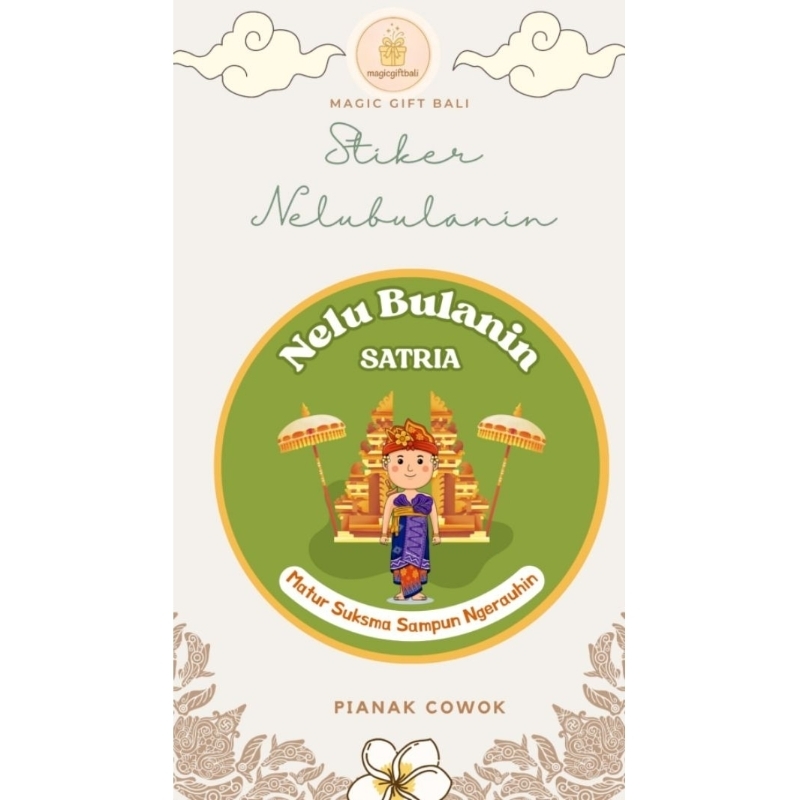 

Sticker nelu bulanin bali 3 bulanan bali