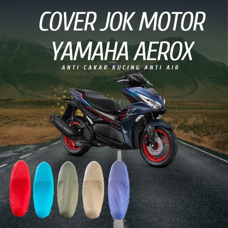 Cover jok motor yamaha aerox anti air anti cakar kucing berkualitas