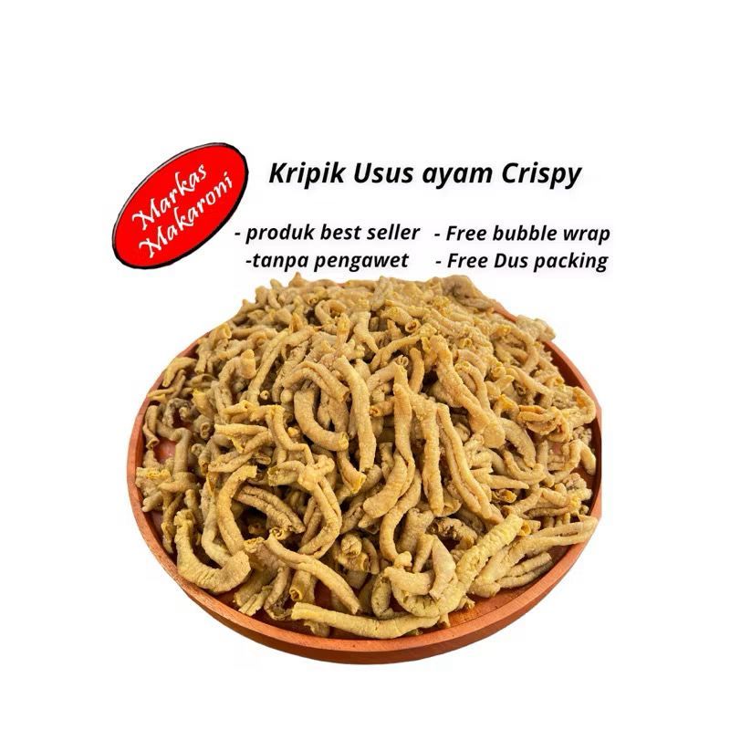 

Keripik Usus Ayam Crispy Origynal 1kg