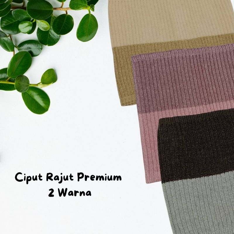 Ciput rajut premium anti melar ciput hijab ciput rajut 2 warna