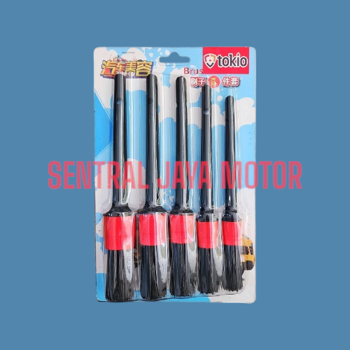 5PCS Kuas Cuci Motor Mobil /Kuas Pembersih Interior Mobil /Kuas Detailing Motor /Sikat Detailing Mot