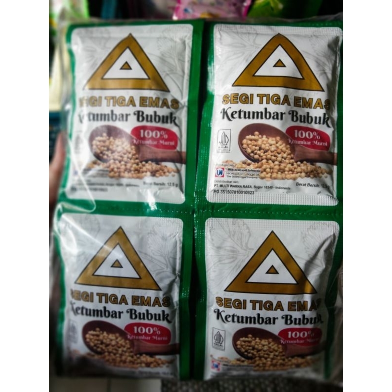 

Ketumbar Bubuk Segitiga Emas isi 12pcs