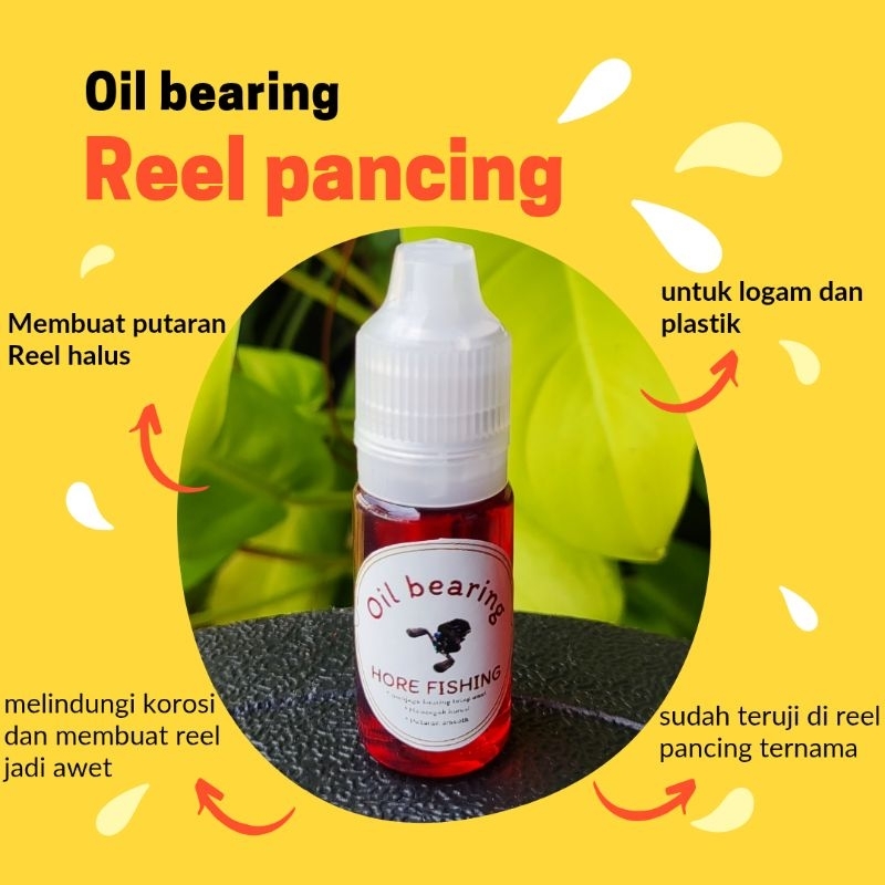 pelumas bearing red reel pancing