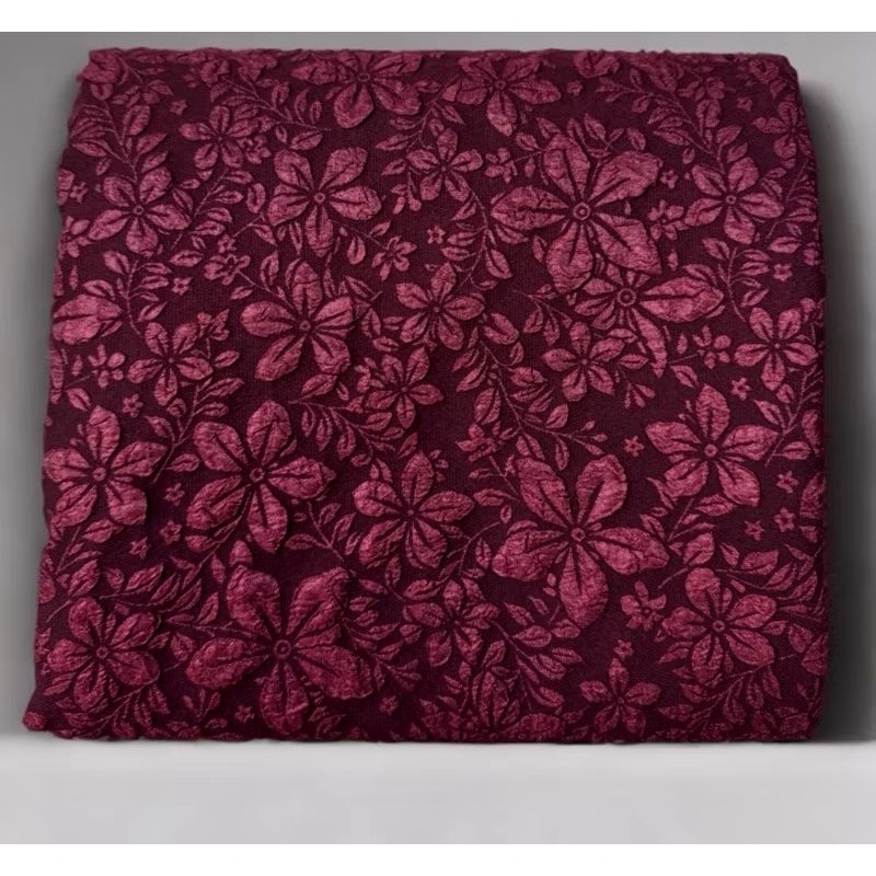 bahan kain Jacquard emboss premium/kain Jacquard motif import/Jacquard kebaya