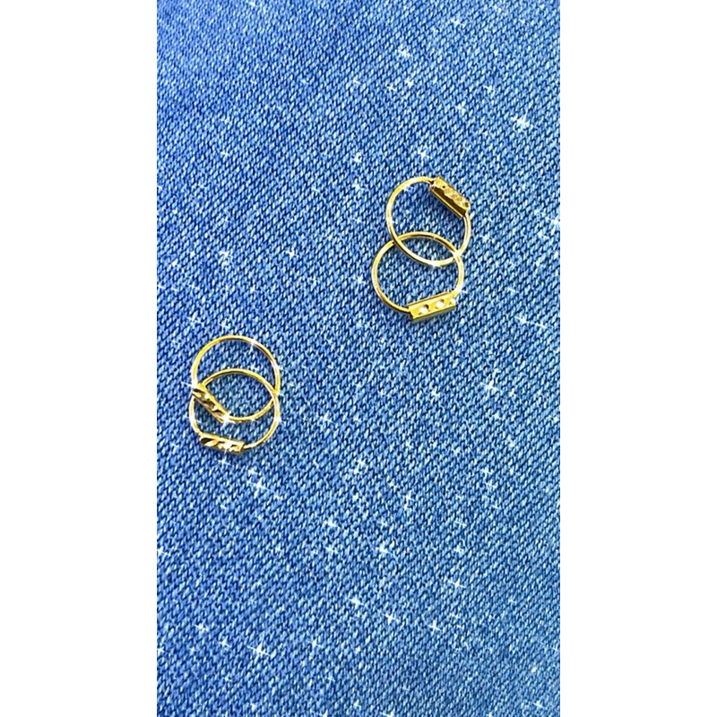 Anting knot buat bayi, anting emas muda kadar 375