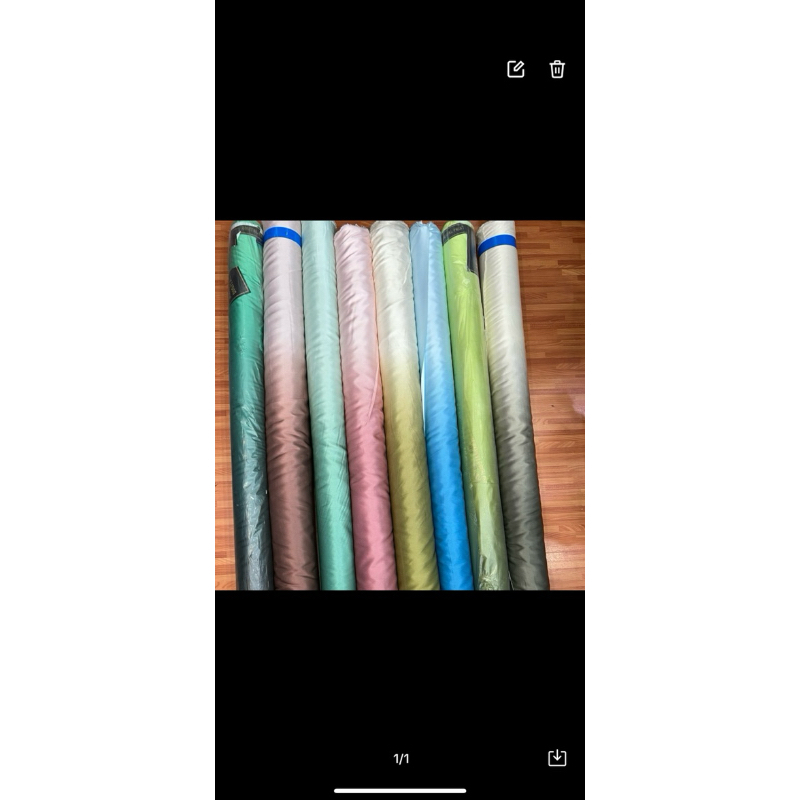 Kain Gradasi Satin Velvet