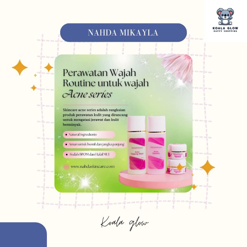 NAHDA SKINCARE BPOM & HALAL MUI NAHDA MIKAYLA SKINCARE ORIGINAL Nahda Mikayla Skincare