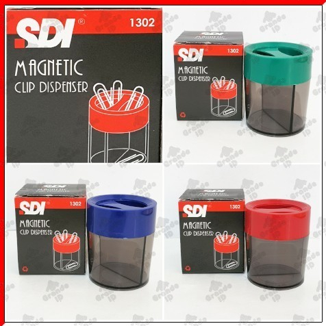 

SDI Tempat Penyimpanan Klip Kertas Dengan Magnet No 1302 Original (1 PCS) / Magnetic Paper Clip Dispenser SDI No 1302 Per Pcs