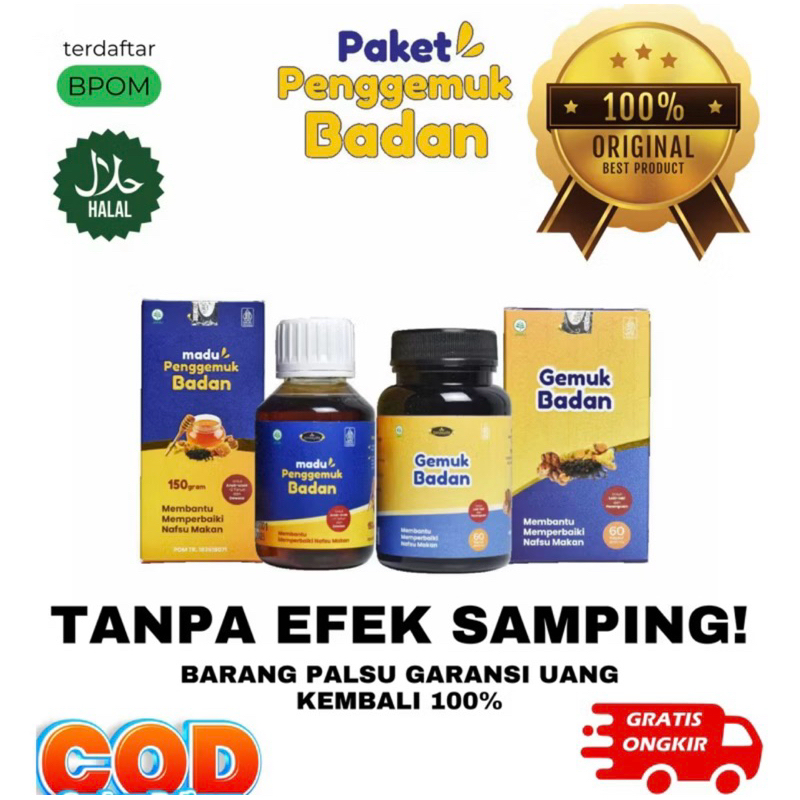 

Obat Madu Gemuk Badan Penambah Nafsu Makan Kecerdasan Dan Penurun Panas Original BPOM