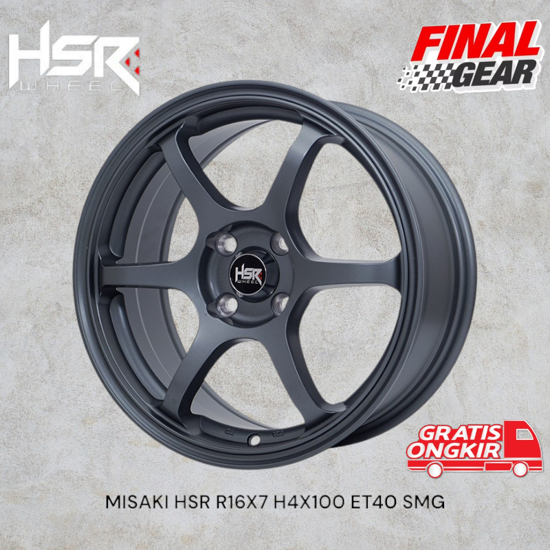 velg mobil r16 model ssr untuk mobil brio jazz yaris mobilio  agya dll tipe hsr misaki r16 lubang 4
