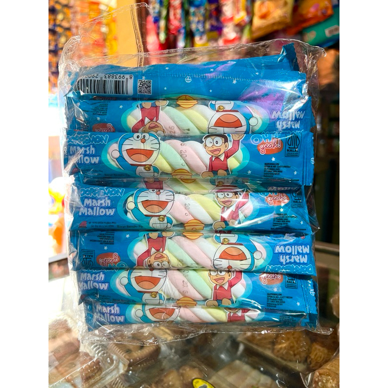 

Marshmallow Tambang Doraemon 1 Pak isi 20pcs @7gr