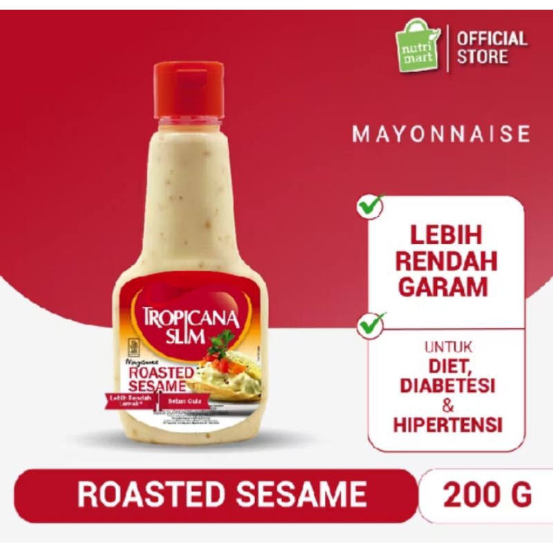 Tropicana slim mayonaise / mayosauce roasted sesame 200gr