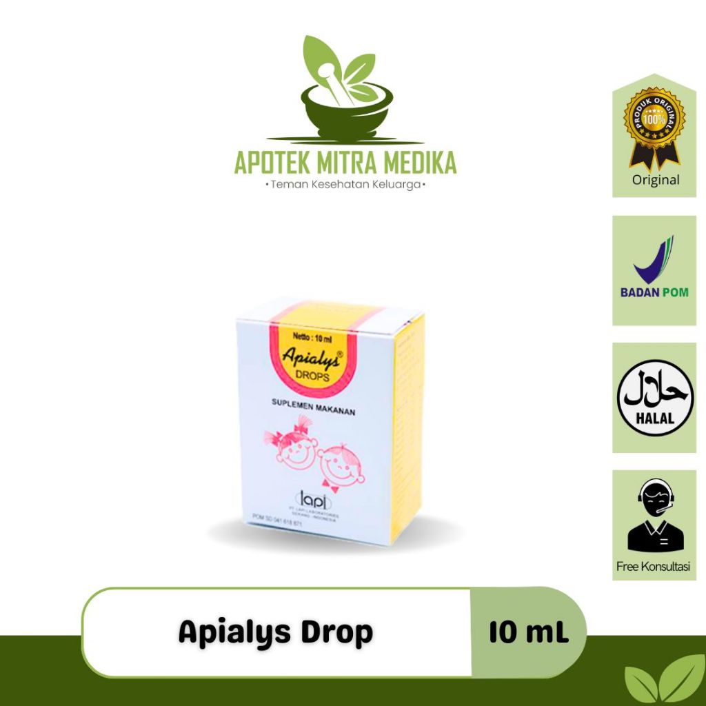 Apialys Sirup 100 ml - Apialys Drop 10 ml SUPLEMEN KESEHATAN