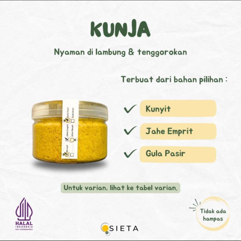 

*sietakitchen.id* 400gr Rimpang Seduh Kunyit, Jahe, Gula Pasir, Gula Aren