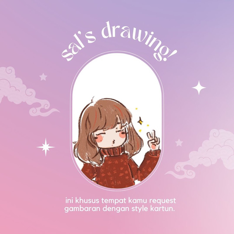 [SAL'S DRAWING] Ilustrasi/Gambar Style Kartun/Commission