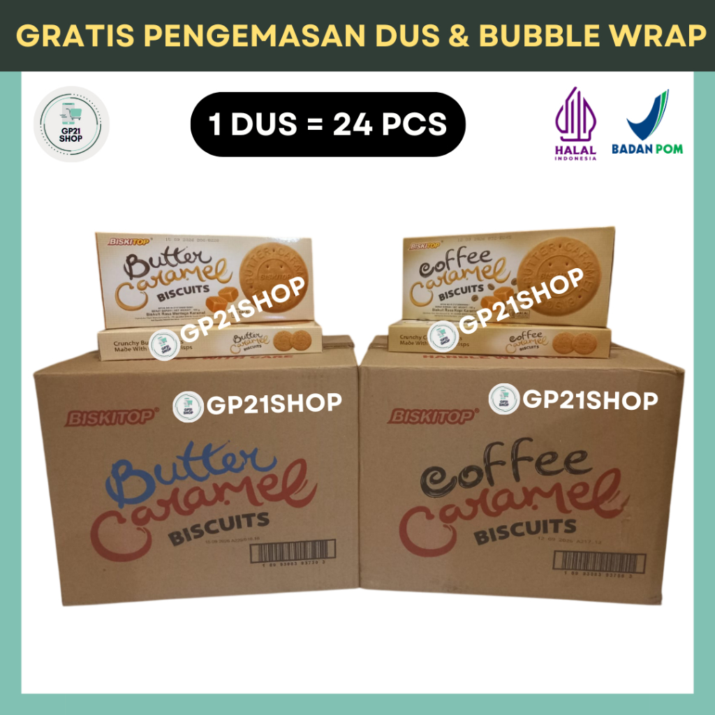 

Biskitop Coffee / Butter Caramel 100gr [1 DUS / 1 KARTON | ISI 24 PCS]