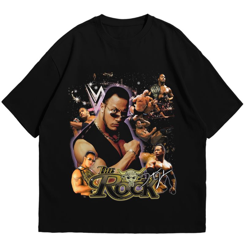 KAOS WWE THE ROCK T SHIRT VINTAGE COMBED PREMIUM