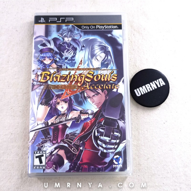 PSP UMD Kaset Blazing Souls Accelate CD Disk Game PS Games Playstation Port