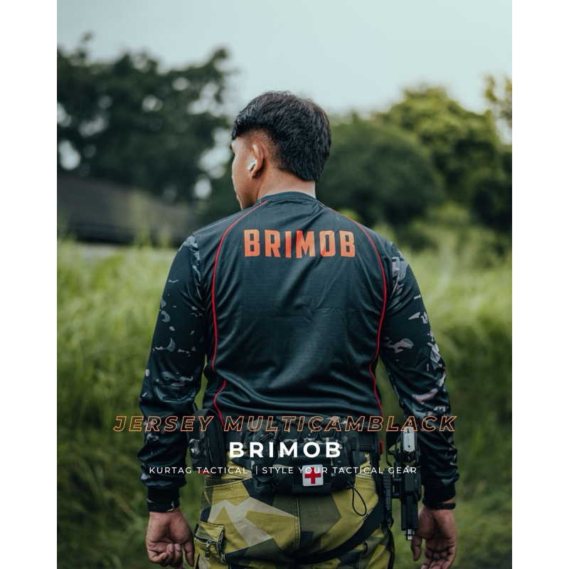 TACTICAL DEPOK JERSEY MULTICAMBLACK BRIMOB