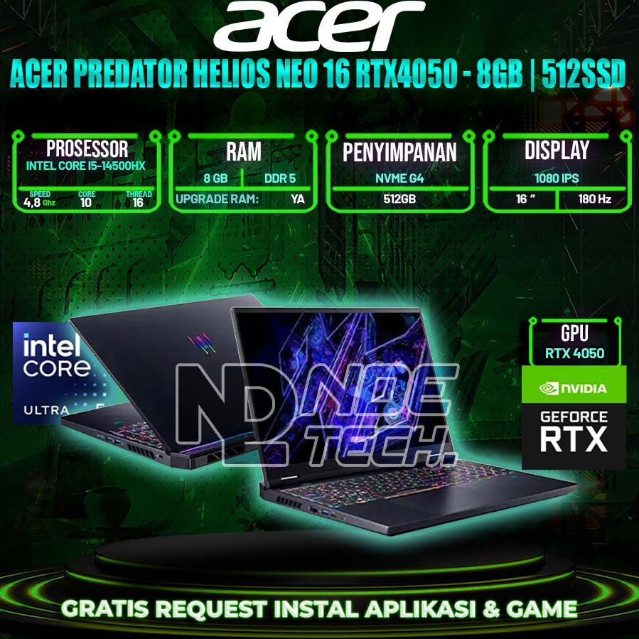 Acer Predator Helios Neo 16 RTX4050