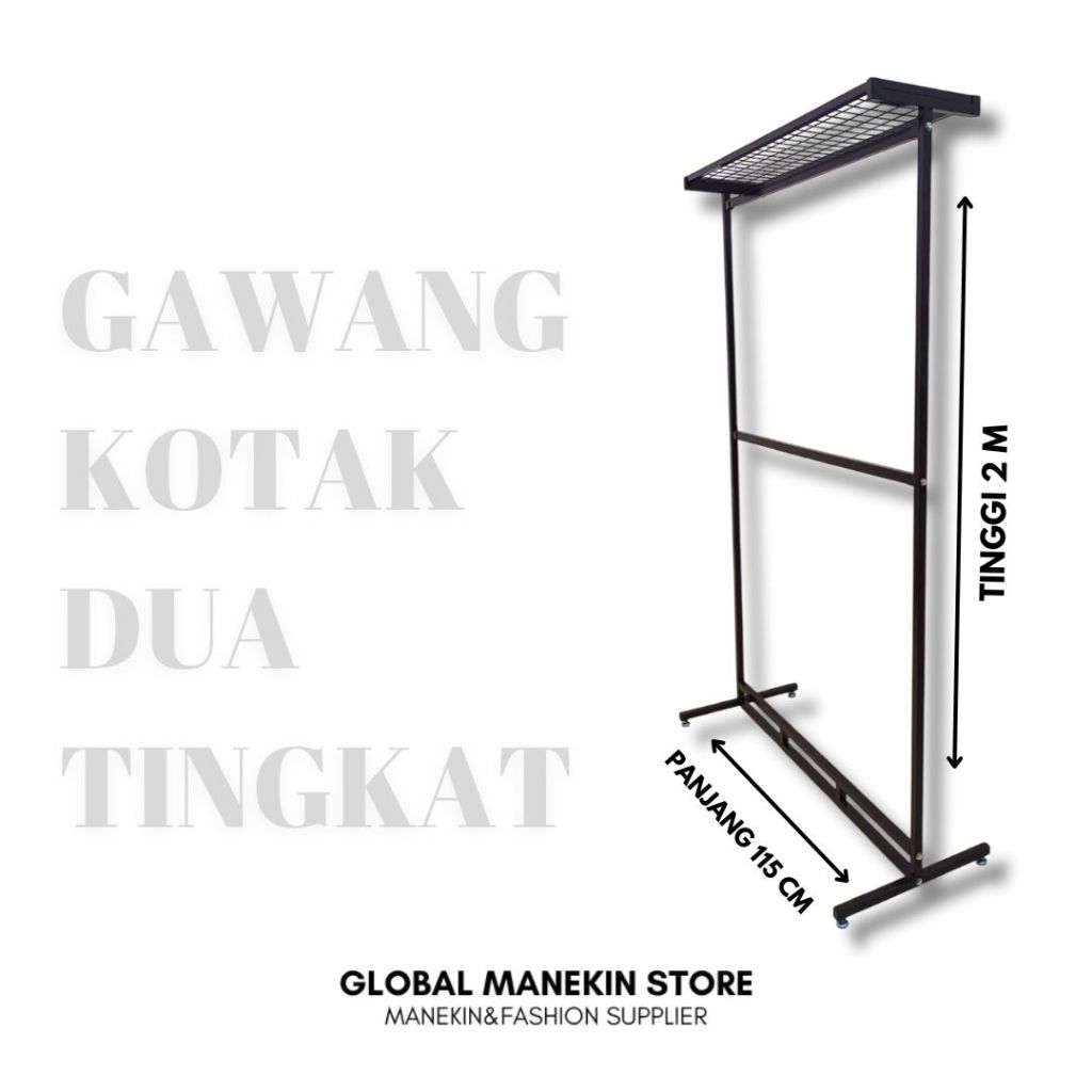 Gawangan Baju Besi Distro | Stand Hanger Gantungan Baju