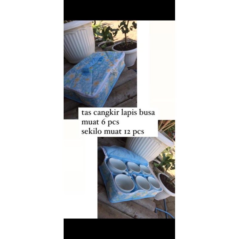 TAS CANGKIR LAPIS BUSA TEBAL