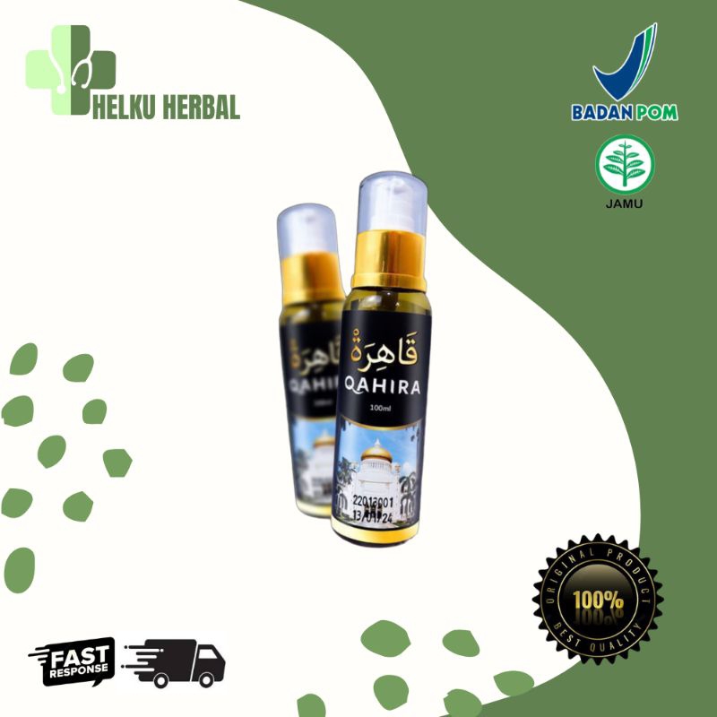 MINYAK QAHIRA 100ML ORIGINAL MINYAK OLES QAHIRA MENYEMBUHKAN BENJOLAN