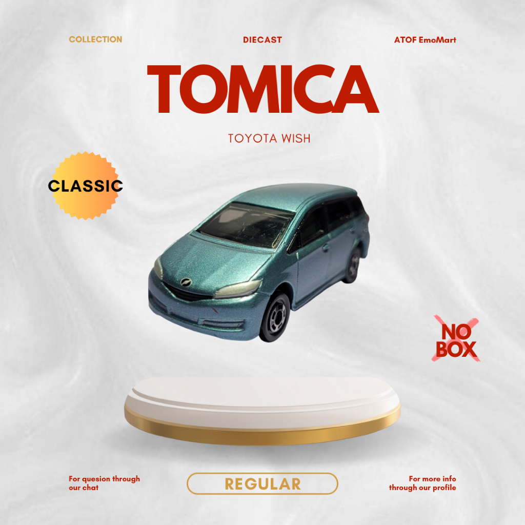 Tomica Toyota WISH, No.93, Takara TOMMY Original (Ex Display)