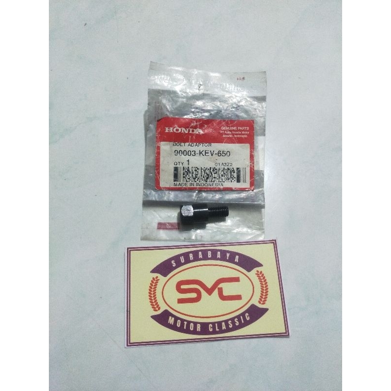 90003-KEV-650 BAUT ADAPTOR SAMBUNGAN SPION SUPRA X 100 SUPRA XX FIT ORI AHM