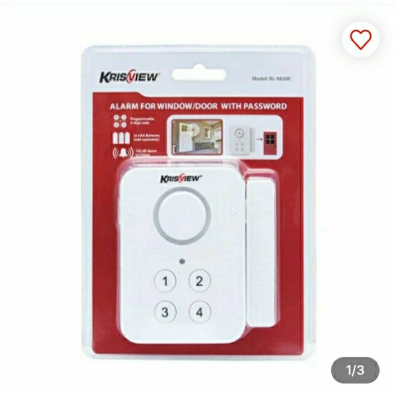 Krisview Alarm Pintu/jendela Dengan Password - Putih