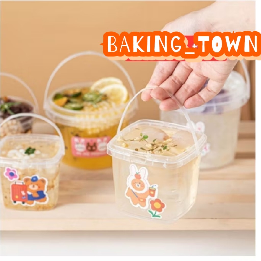 10pcs - 300ML dessert box cup toples jar ember dessert minuman