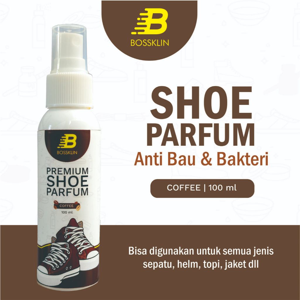 Bossklin Shoe Care - Parfum Sepatu 100ml - Parfum Sepatu  - Bossklin Shoes cleaner - Shoe Cleaner