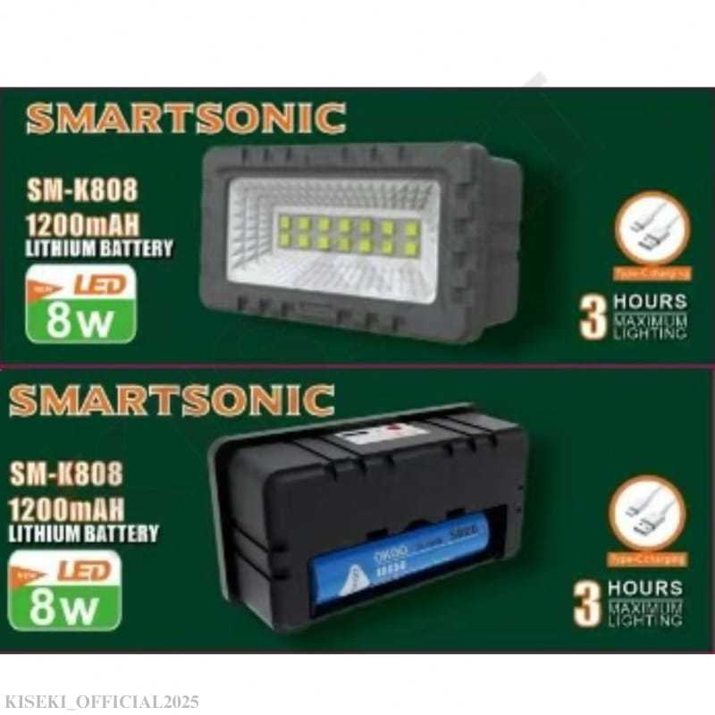 KISEKI X SMARTSONIC LAMPU EMERGENCY MINI CAS - BATERAI 5.000mAh - Baterai Bisa lepas Pasang - TYPE-C