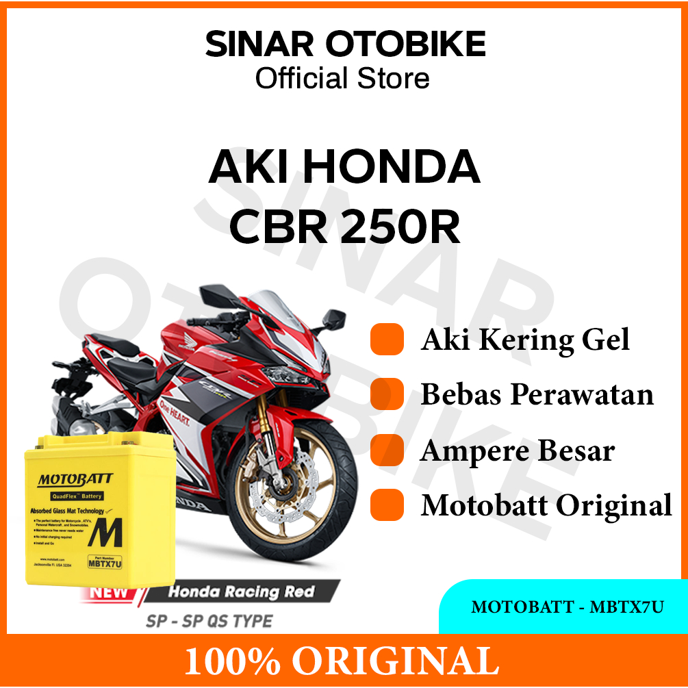 AKI CBR 250R MOTOBATT - MBTX7U