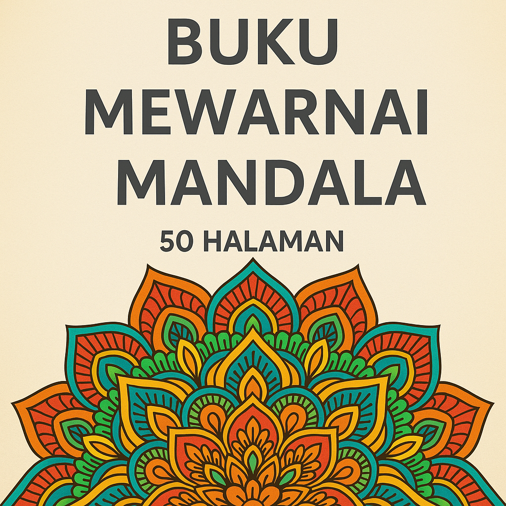 MANDALA COLORING BOOK | BUKU MEWARNAI MANDALA