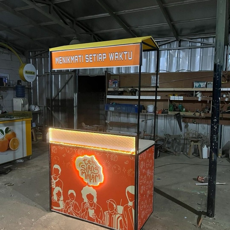 BOOTH STANDS PORTABLE | 200x100x70 | MULTIPLEK ~ BESI HOLLOW GALVANIZED ( ANTI KARAT )