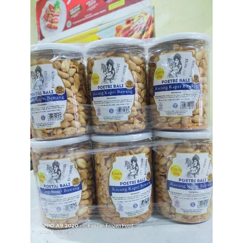 

Kacang Kapri Bawang Poetri Bali 300gram+Extra 20gram