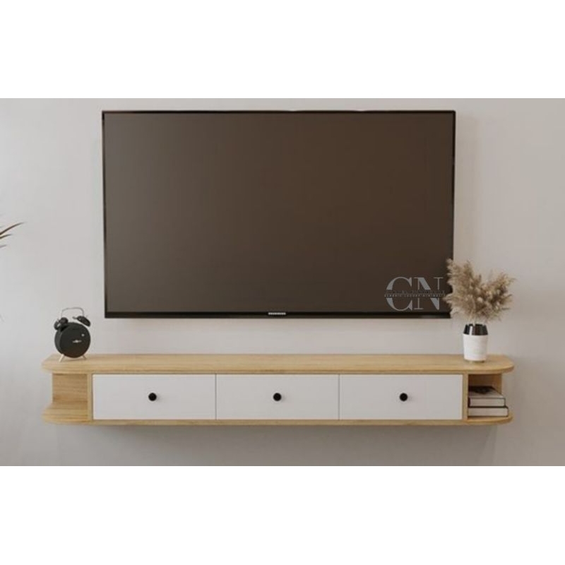 meja minimalis/meja tv gantung/kabinet tv
