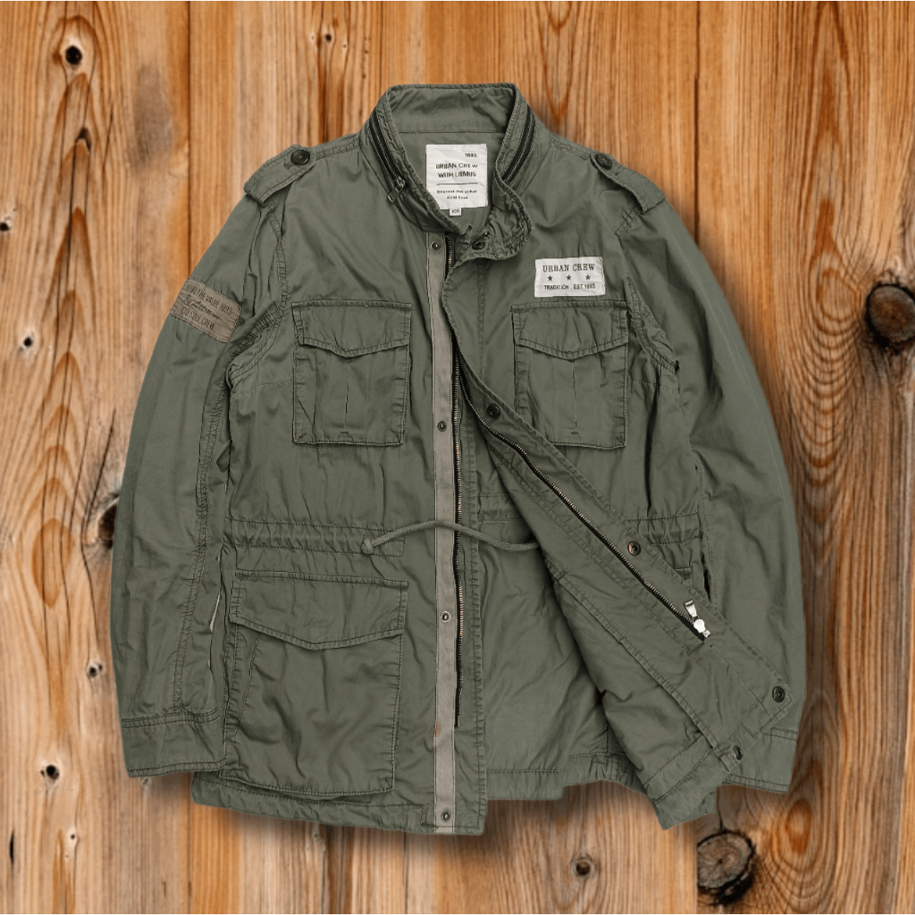 Jacket Parka Army M65 Tactikal Multipocket By Urban Crew // Jacket Parka Kanvas Single Layer Tactika