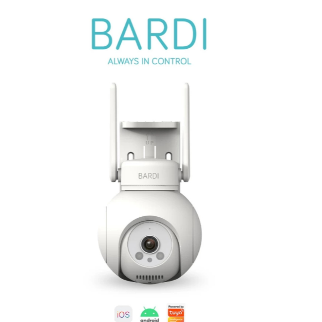 Bardi IP Camera Outdoor PTZ with Cloud SIM 2MP Full HD 128GB 10m Night Vision IP65