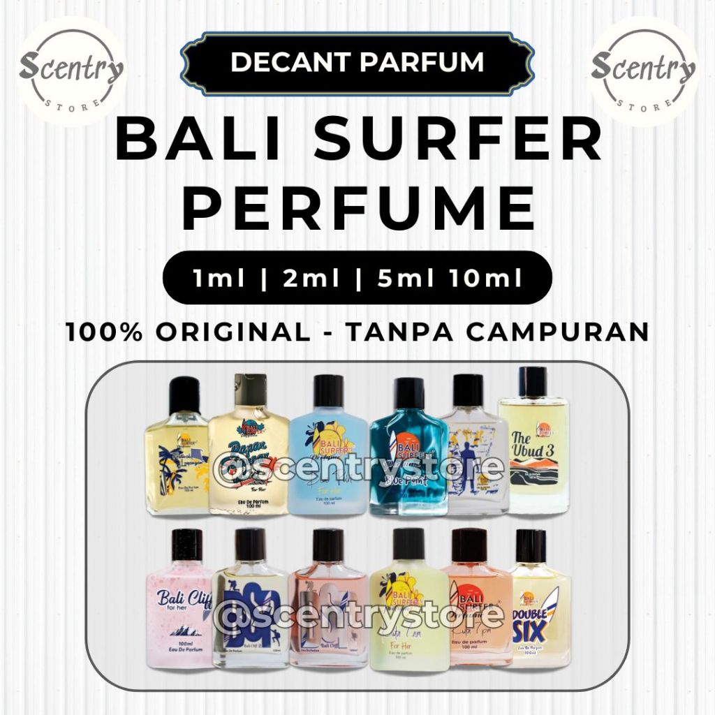 Decant BSP BALI SURFERS PERFUME  Blue Point for Him Her Papan Selancar for Him Her Festival Layangan