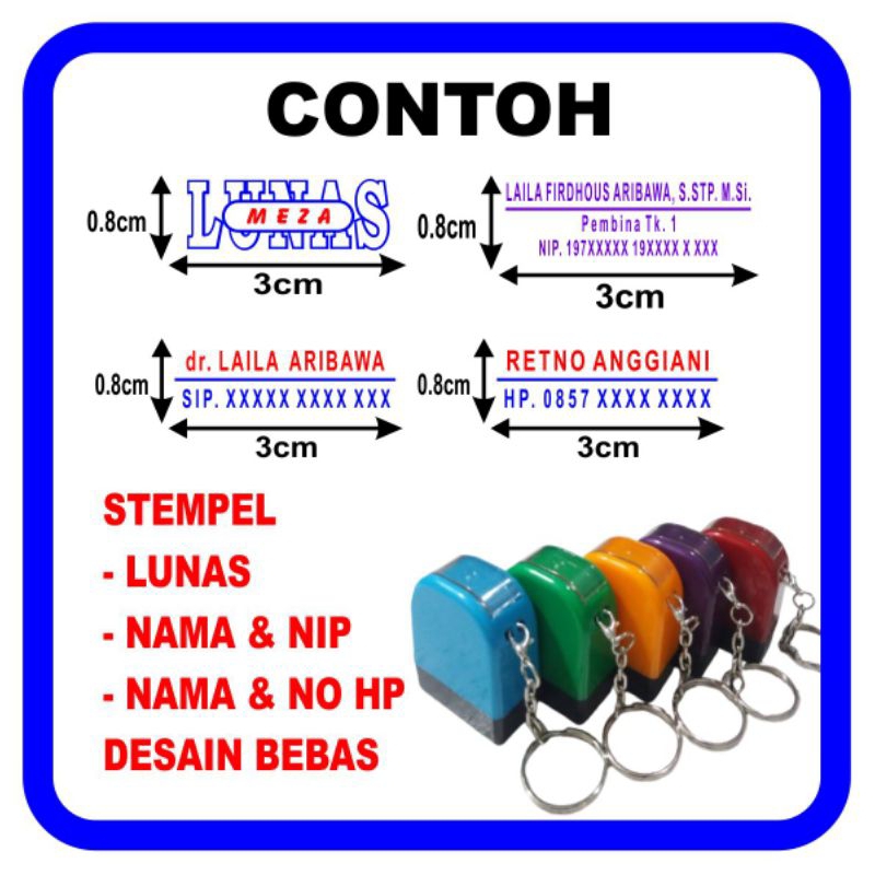 

STEMPEL FLASH GANCI 2 WARNA UKURAN 10MM X 30MM