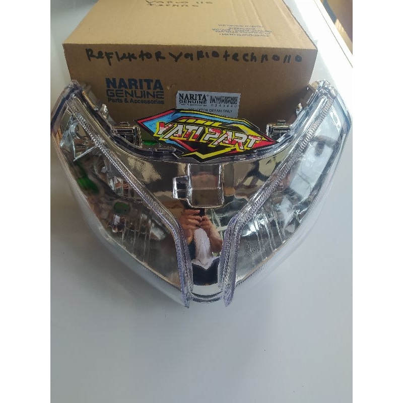 REFLEKTOR LAMPU DEPAN VARIO TECHNO 110 KARBU REFLEKTOR VARIO TECHNO 110 KARBU LAMA